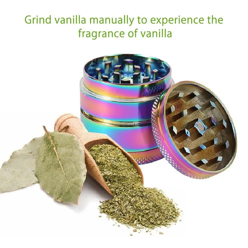 4-layer Herb Tobacco Weed Grinder Smoking Accessories Manual Hand Grass Spice Miller Crusher Machine Box Gift | Дом и сад
