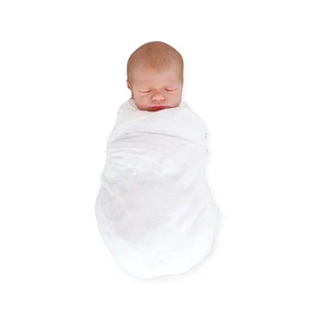 Kangobaby-Manta de muselina blanca para bebé, 100% de algodón, Manta para fotografía, recuerdo, artículos para bebé, accesorios de colcha para recién nacido