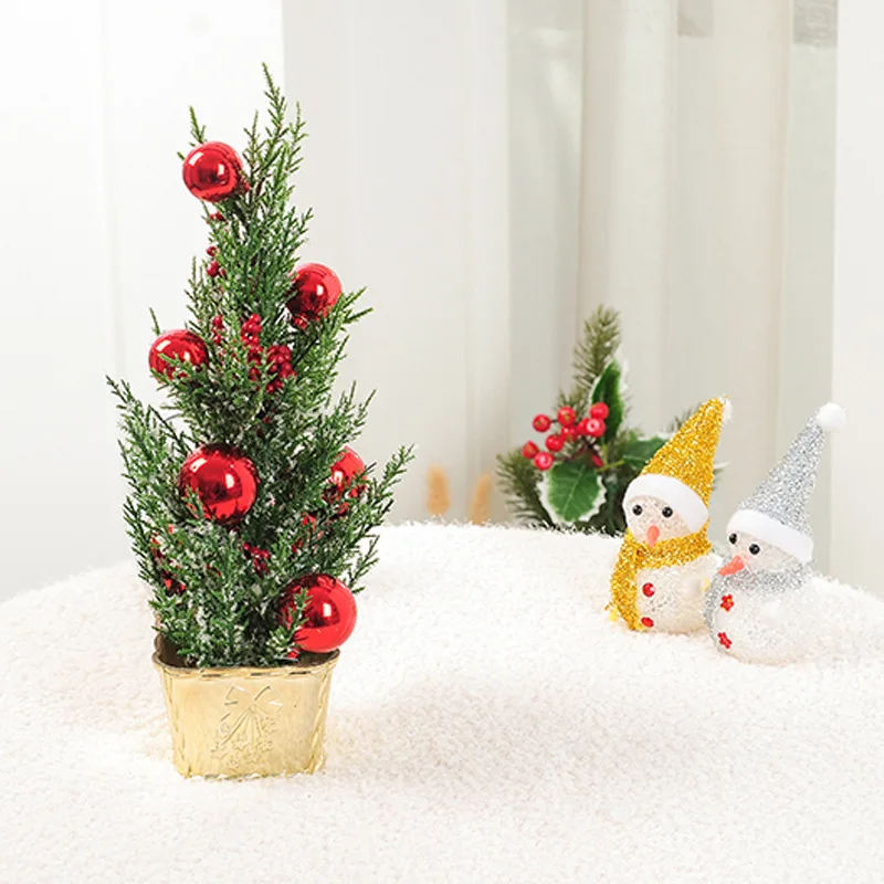 

Mini Christmas Tree Mall Home Office Desktop Ornaments Happy New Year Christmas Decorations Children Gift Christmas Goods