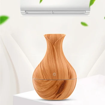 Natural Bamboo Products Wood Grain Household Essential Oil Diffuser Mini Air Purification Expansion Incense Smart Humidifier New 1