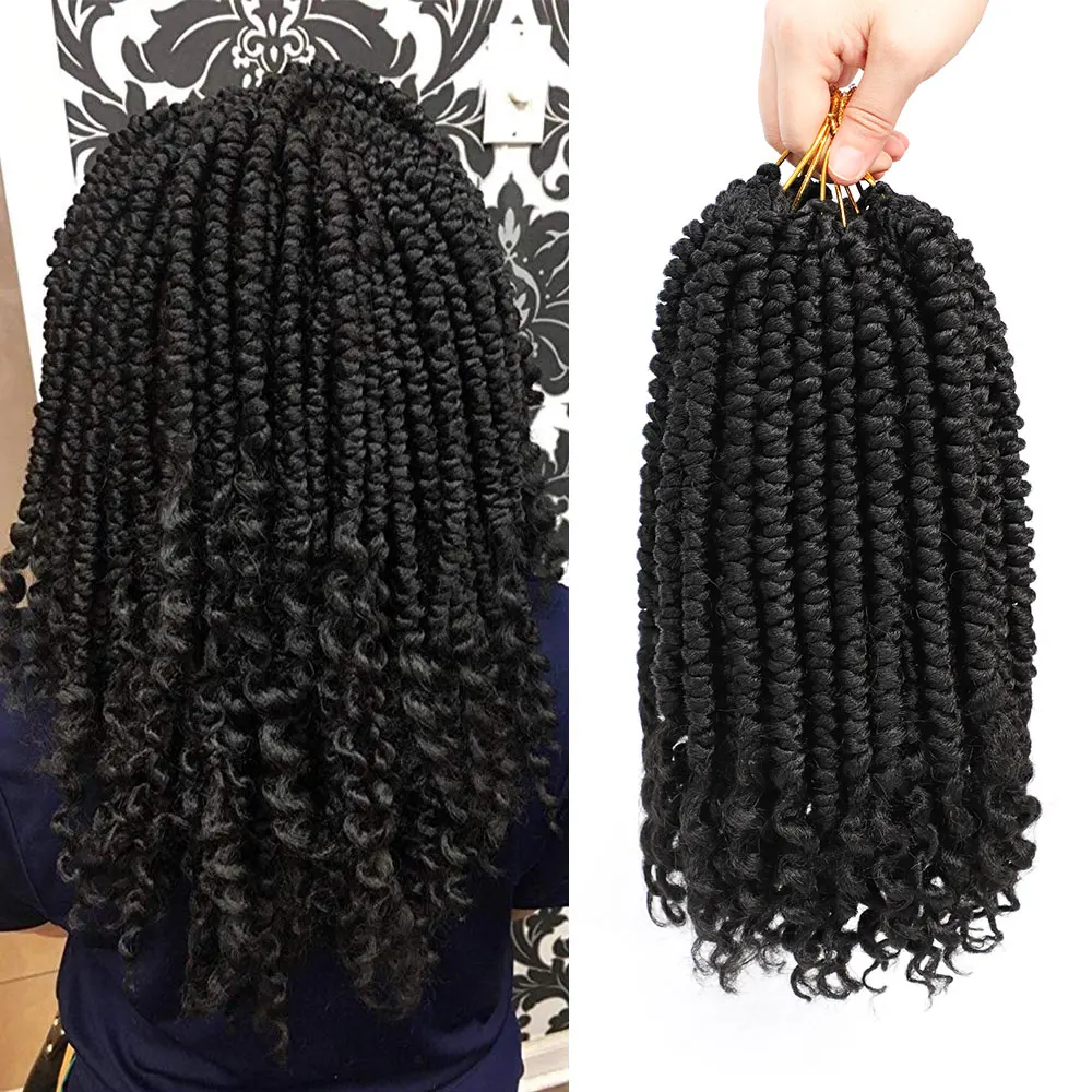 Senegalese Twist Hair Extensions Ombre Synthetic Braiding For Woman Crochet Braid Fluffy 60g/pack |