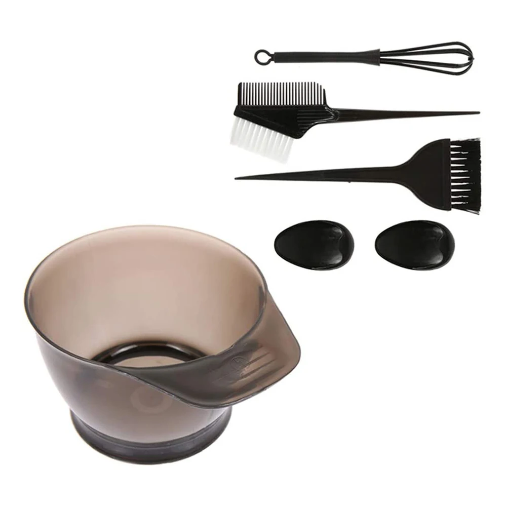 5Pcs Professional Hair Coloring Dyeing Brush Comb Ear Cover Mixing Bowl Tool Kit Professional salon hairdressing tools hairdying