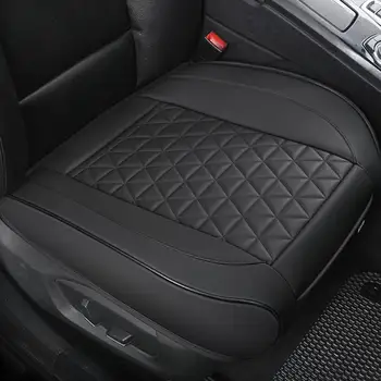 

General Car Seat Cushion All-inclusive PU Leather Backless Non-slip Car Seat Cover Protector with Bottom Storage Bag Car Styling