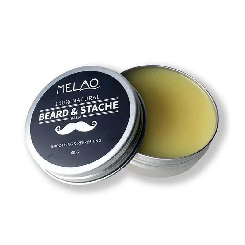 Melao 2 шт./компл. масло для бороды для мужчин укрепляет здоровый рост бороды и марокканского ореха масло воск улучшает Глянцевая стойкая Мужская Борода S