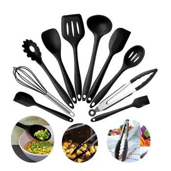 

0 Pcs Heat Resistant Silicone Cookware Set Nonstick Cooking Tools Kitchen Baking Tool Kit Utensils Kitchen Accessories