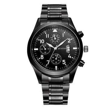 

Watches Men Three-eye Waterproof Men's Watch Calendar Stainless Steel Belt Business Quartz Watch Wristwatches Relogio Masculino