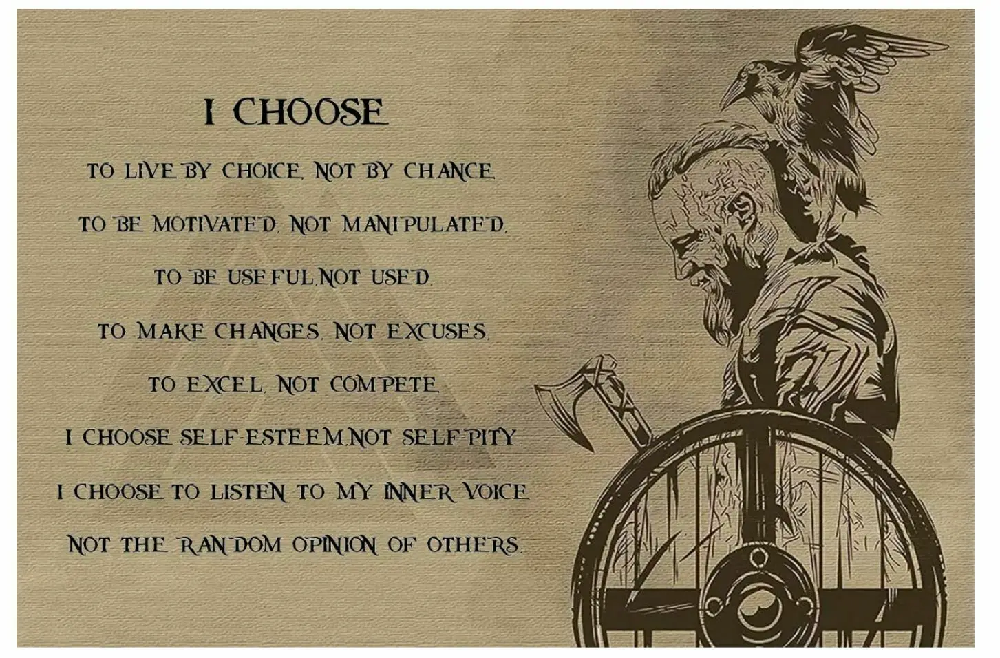 

I Choose Art Print Silk Poster Home Decor Wallpaper