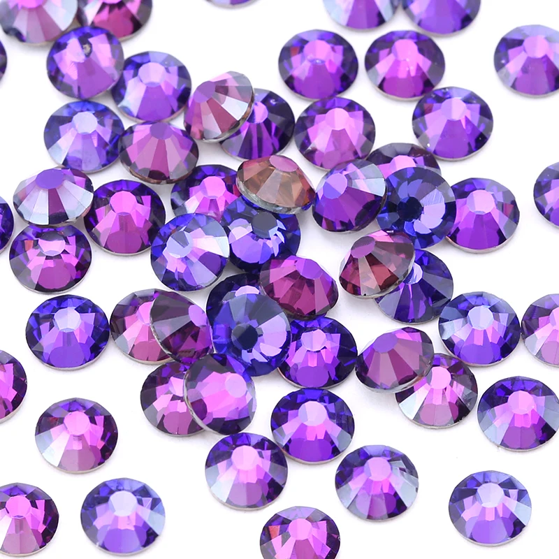 Multi-Color Crystal AB Hot Fix Rhinestones for Nail Art and Fabric Garments