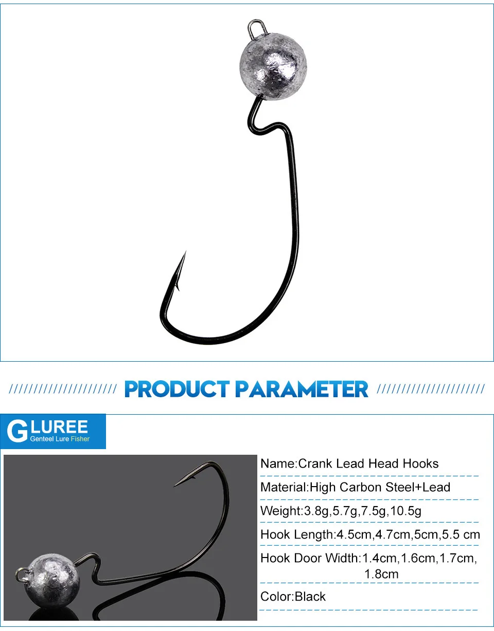 GLUREE-10pcs-3.8g-5.7g-7.5g-10.5g-Lead-Head-Hook-Sea-Fishing-Hook-Jig-Crank-Hook-Fishhooks-Soft-Worm-Carp-Fishing-Accessories_03