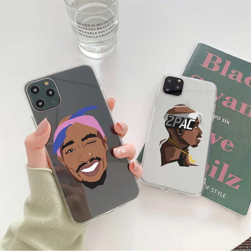 2Pac Makaveli Tupac Amaru Shakur ТПУ Мягкий силиконовый чехол для телефона iPhone 12pro 11pro max X XR XS MAX 8 7