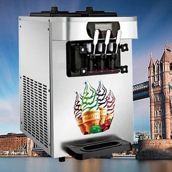 

Commercial new design 18-22L / H capacity soft ice cream machine 3 flavor ice cream maker sold at discount