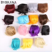 

Bybrana 5cm*100cm Black Red Hair BJD WIG SD DIY for Dolls