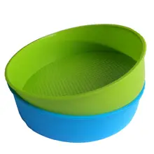 Силиконовая форма формы для выпечки 26 см/10 дюймов Круглая Форма для торта Форма для выпечки синий и зеленый цвета случайный