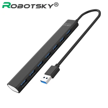 

USB 3.0 Hub 7 Ports 5GBPS Charger With Switch Multi USB Splitter USB3.0 Hub USB3.0 OTG Adapter For Laptop Desktop Accessories