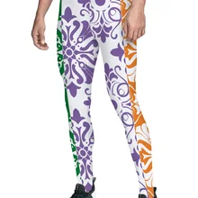 День Святого Патрика ирландский флаг с цветочными мотивами брюки мужские влагоотводящие контроль животика День благодарения износостойкость Fauxleather Ma