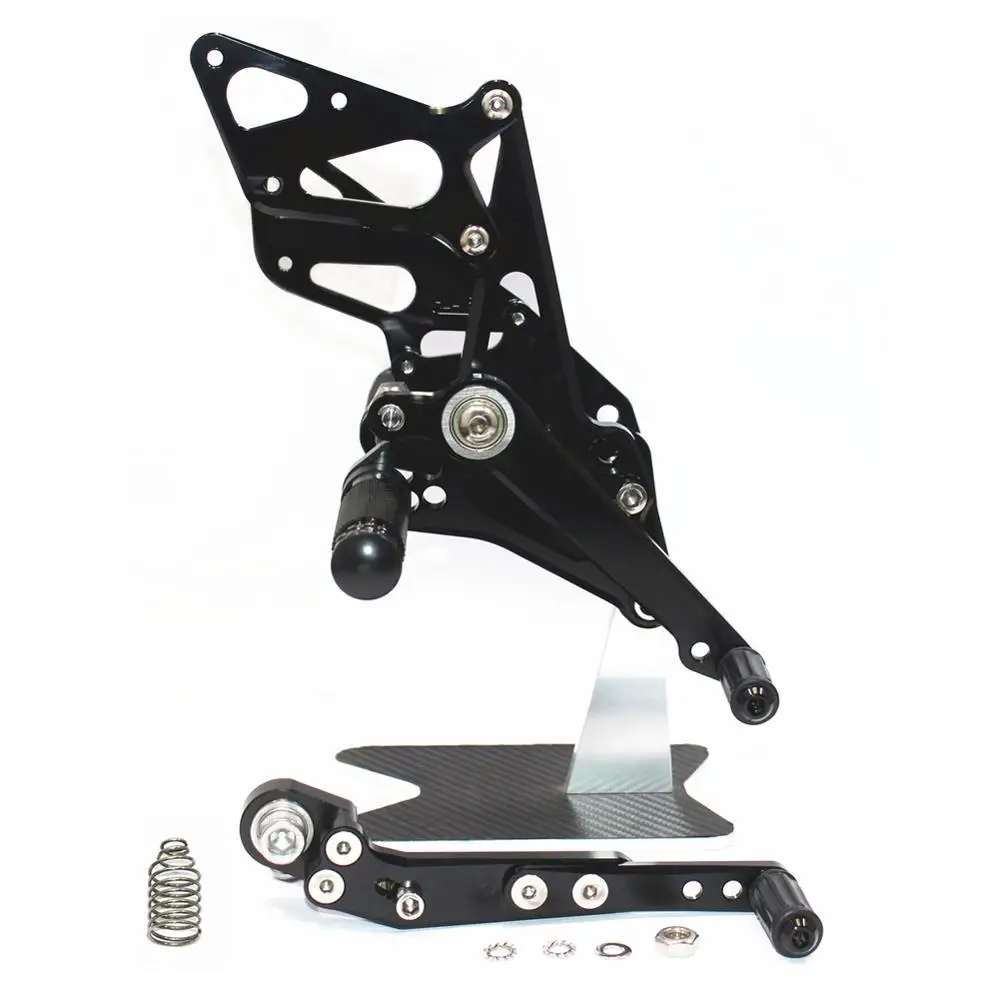 Мотоцикл Rearset для Suzuki GSXR1000 K9 2009 2010 2011 2012 2013 ЧПУ Регулируемые подножки для ног Rider педаль для ног