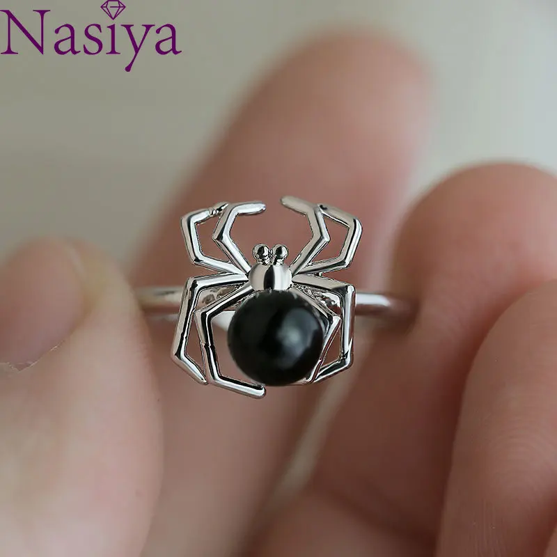 

Creative Fashion Pearl Spider Ring Female Insect Rings