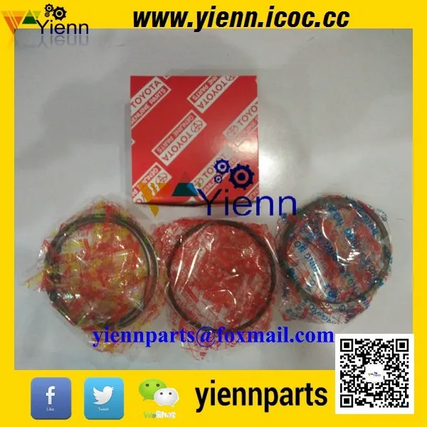 Для Toyota 13Z комплект поршневых колец 13101-78760-71 для 7FD35 7FD40 7FDK50 вилочные погрузчики