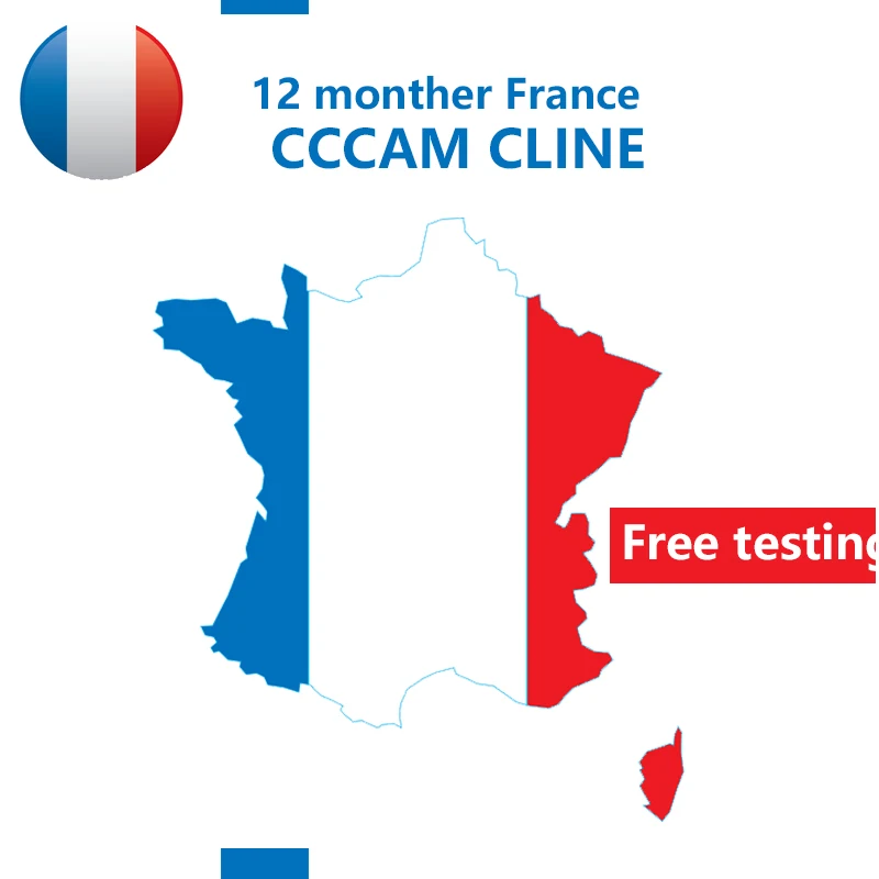 

France For DVB-S2 Receptor Cccam Cline 7 /10lines 1 Year Tv Receiver 4/8lines WIFI FULL HD Support Ccams Free Testing