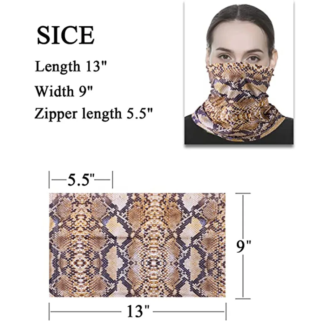 2Pcs women mask scarf Multi-purpose Unisex Outdoors Bandanas Neck Gaiter Safety FiltersAnti-Dust Mask