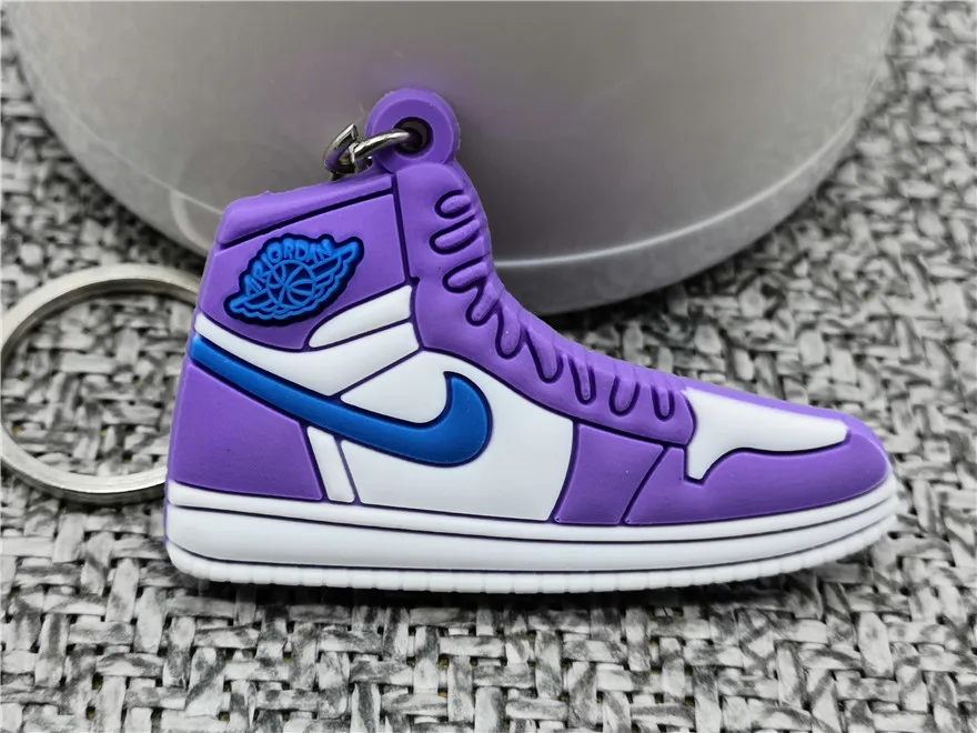 Симпатичный мини Jordan 1 обуви брелок Для мужчин Для женщин малыш Jordan брелок в подарок Air Ретро баскетбольные брелок-кроссовок для ключей ключ держатель Porte Clef - Цвет: 333