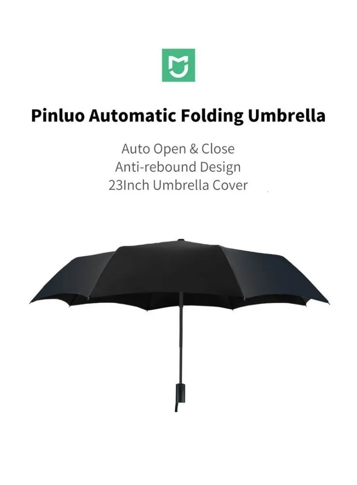 black Pinluo Xiaomi Mijia Pinluo Automatic Umbrella women Folding clear umbrella Windproof Rain large automatic umbrella For Men 8K Parasol - Цвет: black Pinluo