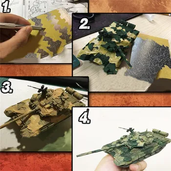 

Double-sided Forest Desert Camouflage Covering Paper Cutting Steel Mat for Gundam 1/100 1/144 Military Model DIY Decorative Part