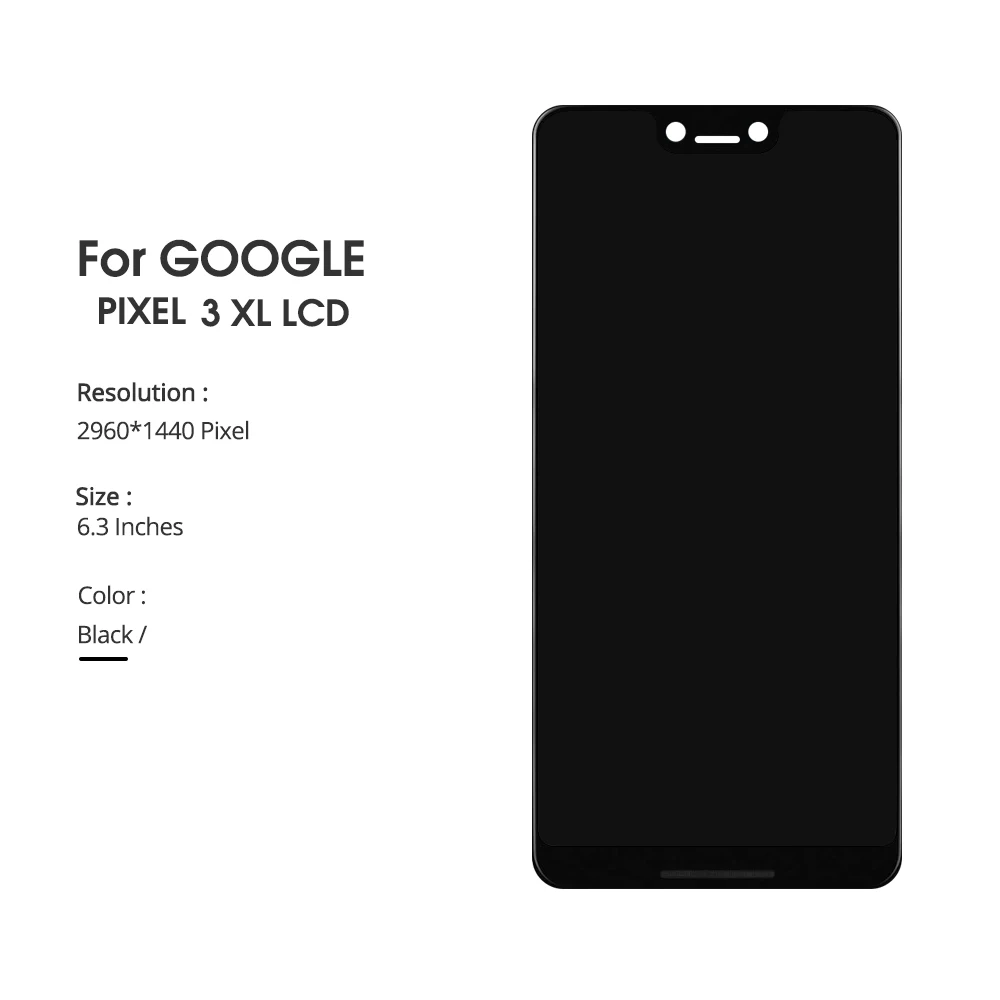 Для 6," Google Pixel 3XL ЖК-дисплей сенсорный экран дигитайзер сборка запасные части для htc Pixel 3XL черный дисплей
