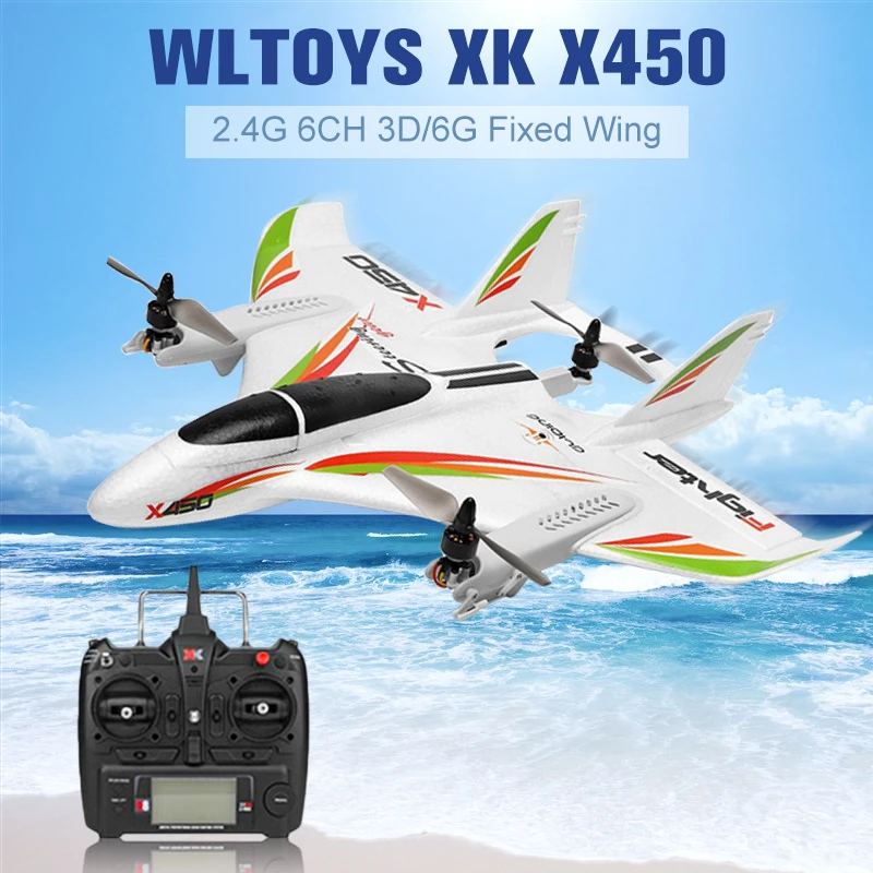 xk x450 vtol 2.4 g 6ch epo