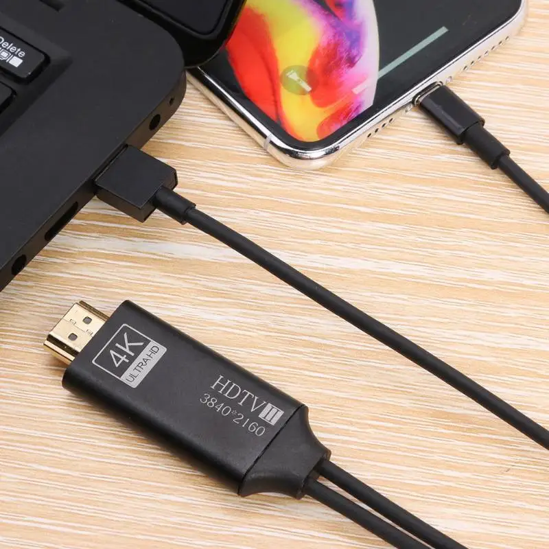 A5-40 HD кабель HD видео конвертер 8Pin в 4 к 60 Гц HDMI цифровой видео кабель же экран устройства адаптер для iPhone iOS10.0