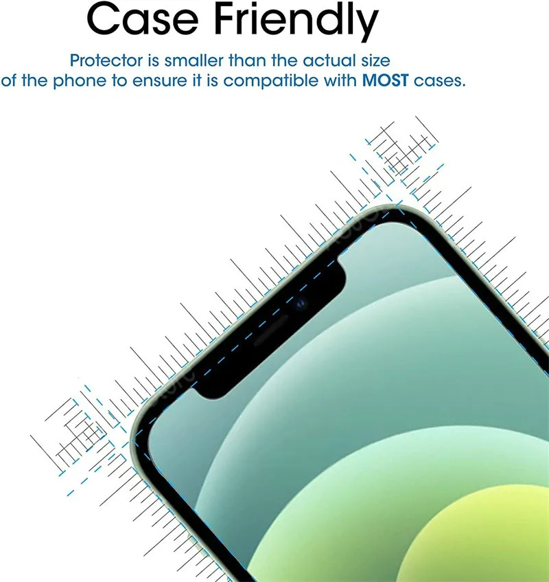 3PCS Protective Glass on For iPhone 11 12 13 Mini Pro Max screen protector Tempered Glass For iPhone 6 S 7 8 Plus X S XR XS Max