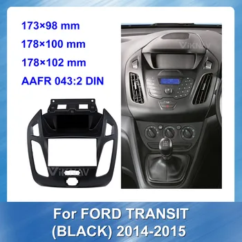 

for Ford Transit Black 2014-2015 Car Radio Fascia Trim Panel Installation Kit Audio Frame Cover Dash Auto