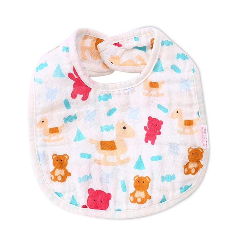 Baby Feeding Drool Bib Infant Lace Saliva Towel Soft Cotton Gauze Burp Cloth for Newborn Toddler Scarf  Muslin Baby Bib Bandana baby accessories box