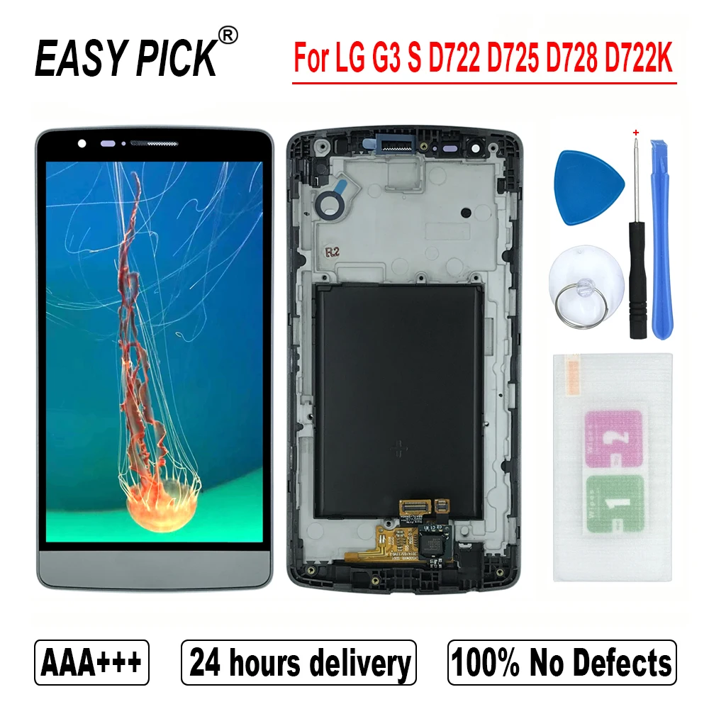 Для LG G3 Mini D722 D725 D728 D722K ЖК дисплей кодирующий преобразователь сенсорного экрана в