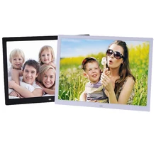 15.4 polegada hd digital photo frame mp3 mp4 filme player alarme photo frames foto fotos digitais quadros