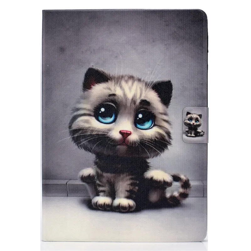 Wekays Coque для Apple Ipad Air 2, Ipad 6 A1566 A1567 Мультяшные Кожаные чехлы Чехол для Ipad Air 2 Ipad6 Чехлы для Ipad Air2 - Цвет: E