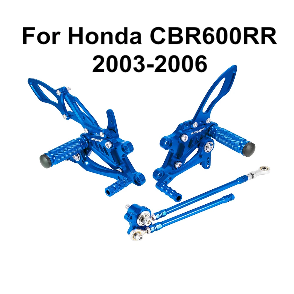 Синий дизайн для Honda CBR1000RR 2004 2005 2006 2007 Мотоцикл с ЧПУ Регулируемые Rider задние наборы Rearset Подножка для ног D45