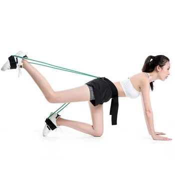 

2020 Women Resistance Bands Leg Bouncing Trainer Pull Rope Basketball Elastic Rope Trainer Squat Puller Gym Fitness Exercise