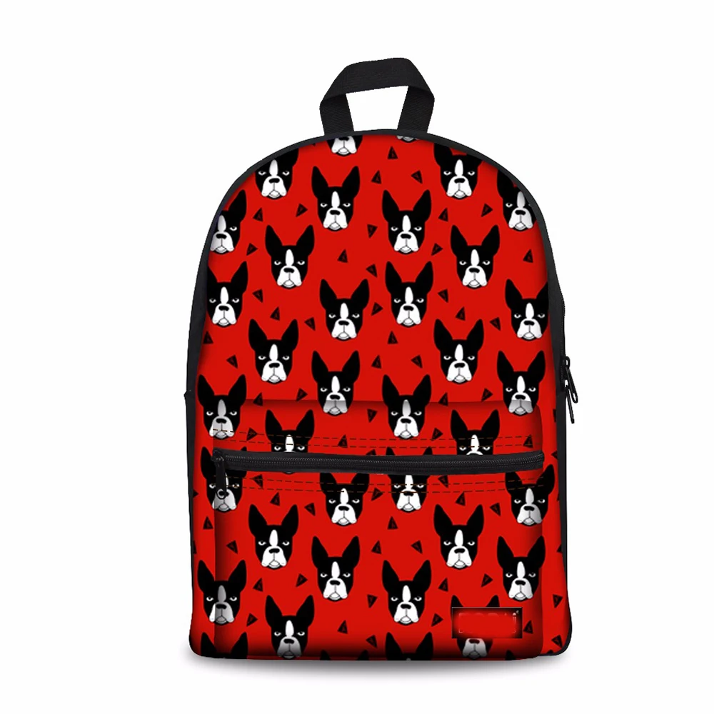 Customized School Backpack for Children Boston Terrier Printing Schoolbag Satchel Kids Bag Teenage Girls Students | Багаж и сумки