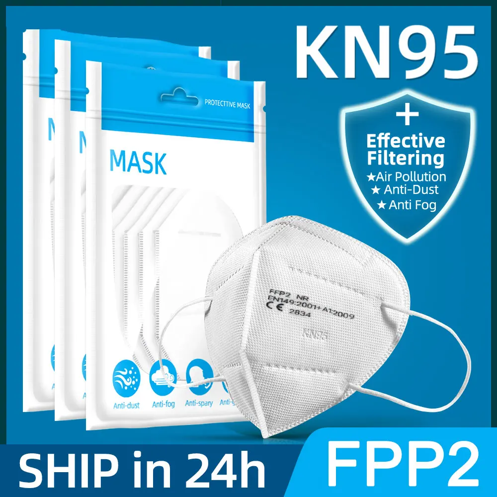 CE FFP2 Mask 5 Layers Respirator Dust Kn95Mask Face Safety Protective KN95 Masks Mouth Filter Reusable FPP2 FPP3 FFP3
