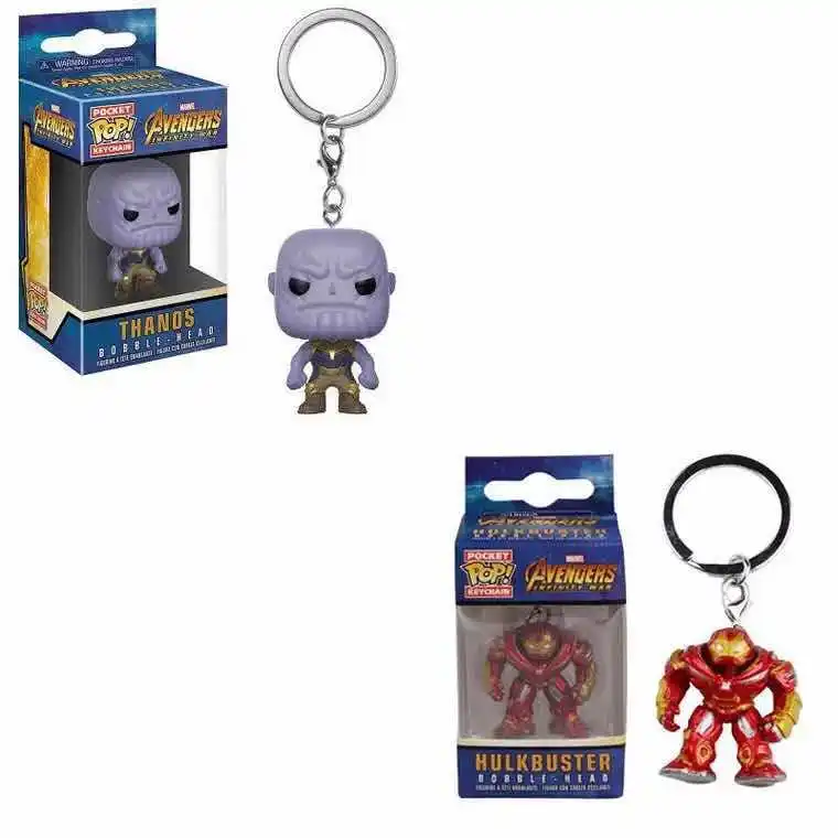

Marvel Avengers 4 Final Battle Around Funko POP Defeat Against Iron Man Car Keychain Mobile Keychain Gift