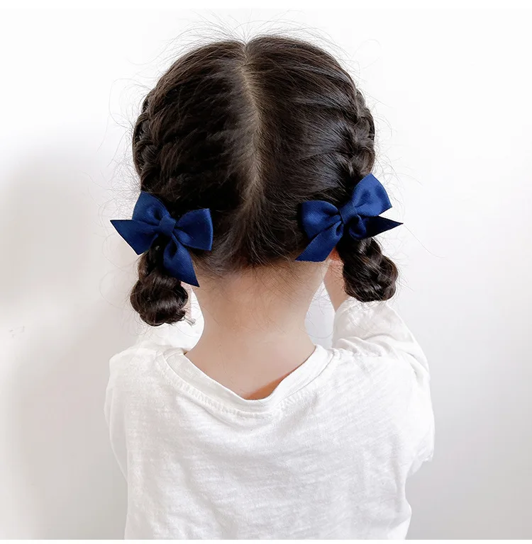 2PCS/onePair Bow Headgear Cute Sweet Little Girl Hair Accessories Summer Girls Net Red Clips Baby Hairpins Children Hair Clips 2PCS/onePair Bow Headgear Cute Sweet Little Girl Hair Accessories Summer Girls Net Red Clips Baby Hairpins Children Hair Clips