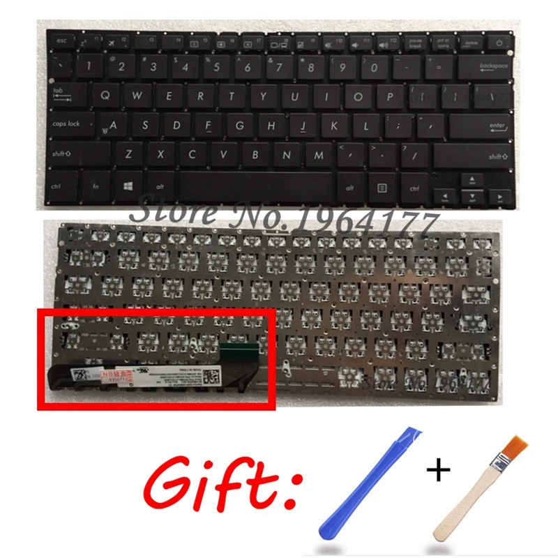 

New English Laptop keyboard FOR ASUS Zenbook UX360 UX360U UX360UA UX360UAK NSK-WBA01 9Z.NBXPW.A01 0KNB0-212AUS00 BLACK UI