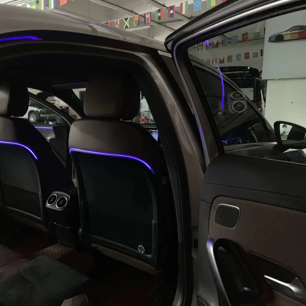 Автомобильная дверь светящаяся крышка динамика для W177 Mercedes Benz класс серия освещает средние крышки декоративный гудок громкоговоритель украшает