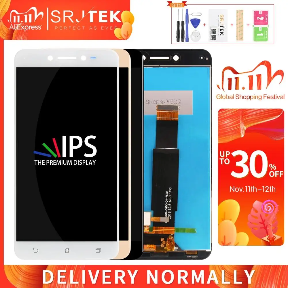 Сенсорный ЖК экран Srjtek для Asus ZenFone Live ZB501KL дигитайзер с рамкой 5 0 дюйма в сборе
