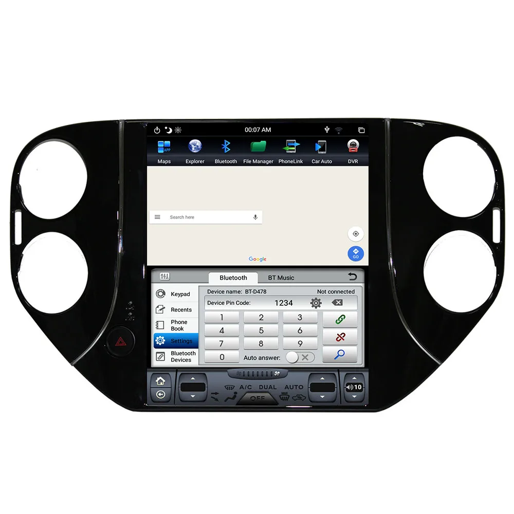 Android 9,0 Tesla style 10," вертикальный экран Автомобильный gps-навигатор для VW Tiguan 2010- головное устройство мультимедиа радио плеер