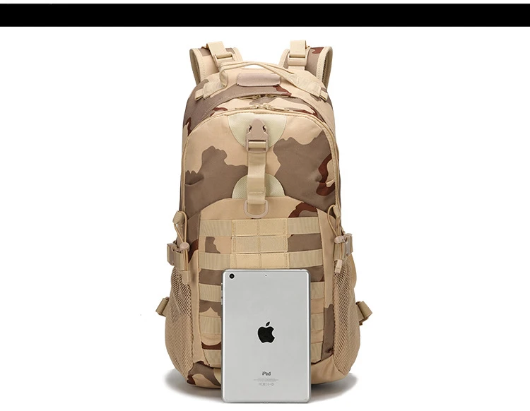 Men Outdoor Sports Military Hiking Camping Tactical Backpack MOLLE Camouflage Travel Bag Mountaineering Bag Waterproof Rucksack