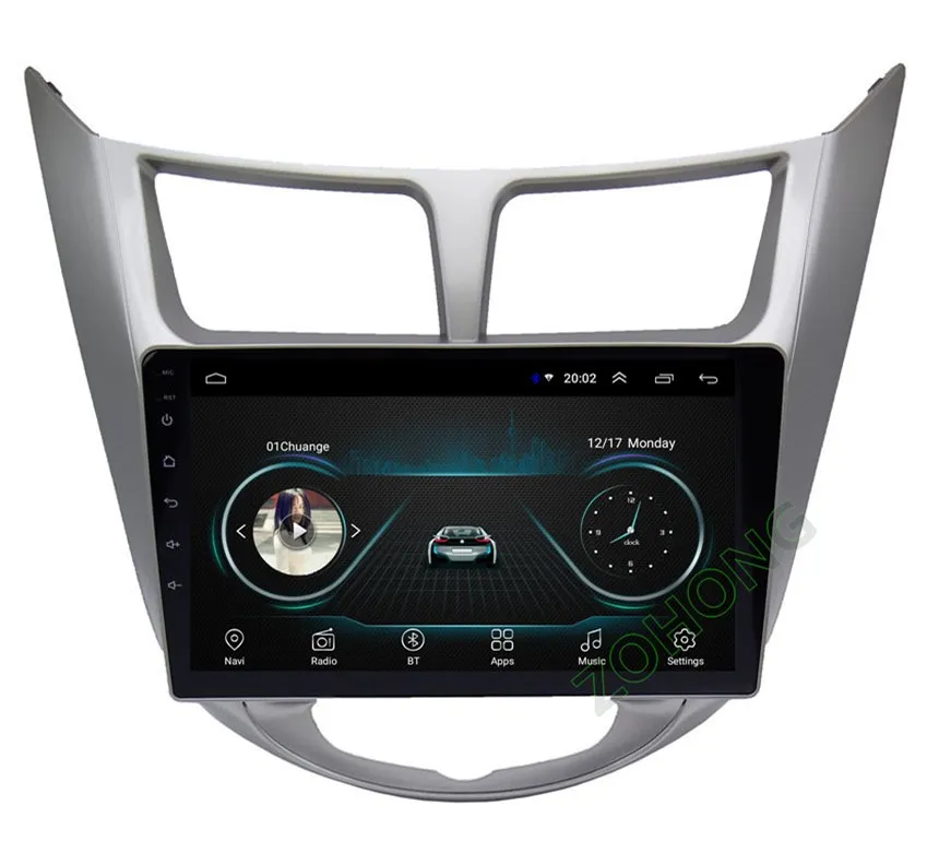 Cheap 2+32Gb 4G for Solaris Car multimedia player for Hyundai Solaris Accent autoradio Android car gps navigation autoradio stereo MAP 22