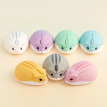 

Cartoon Hamster Wireless Mouse USB Optical Computer Mini Mouse 1600DPI Hamster Design Small Hand Mice For Girl Laptop*