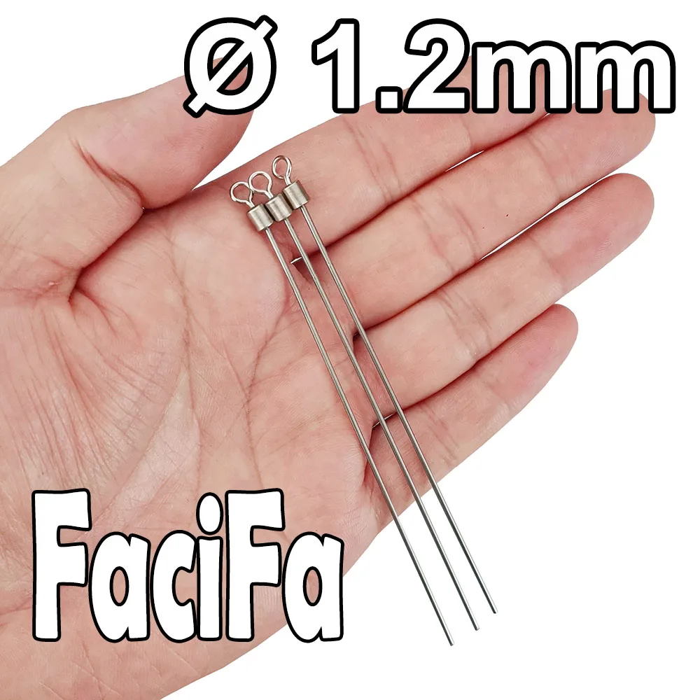 Hard Steel Wire Long Pole Fishing Swivel 201 Steel + Brass Barrel Rolling Connector 20 pcs Fishing Accessories Tackle
